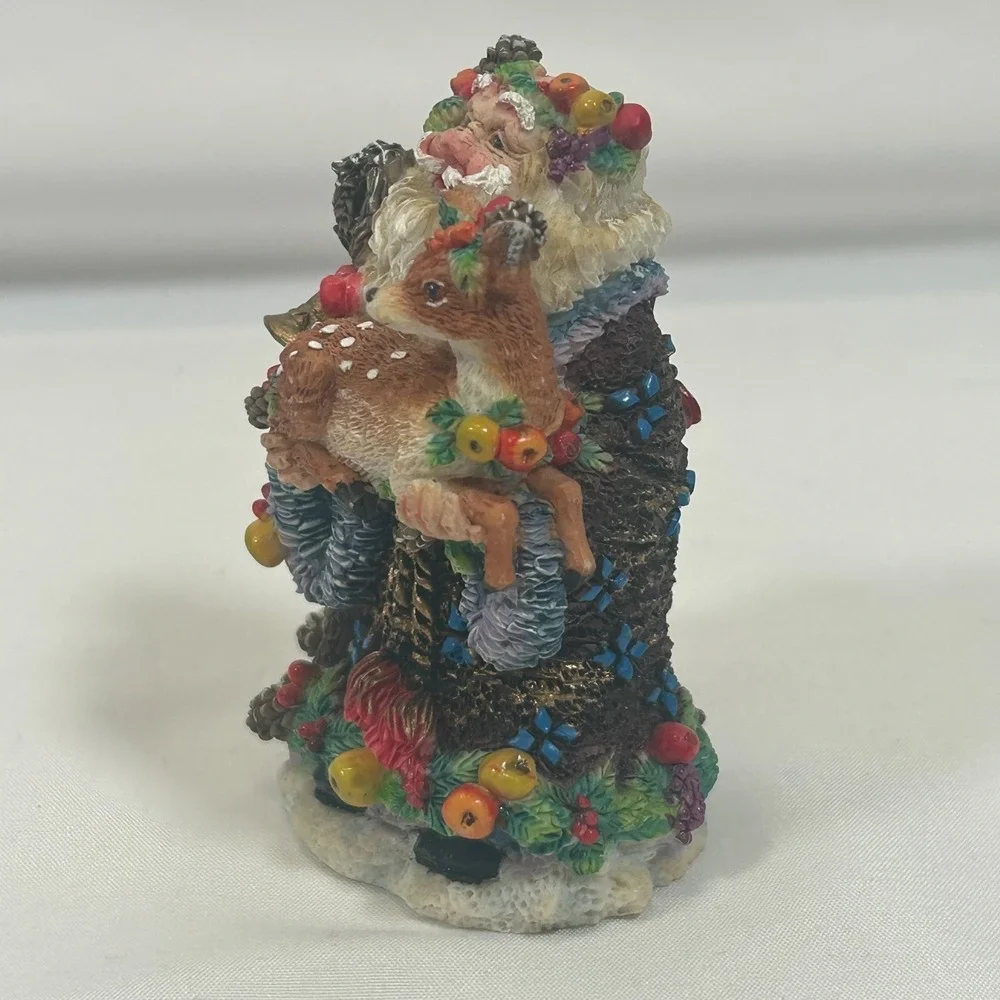 Vintage Crinkle Claus‎ 1997 Possible Dreams Noah Santa Deer Belsnickel German